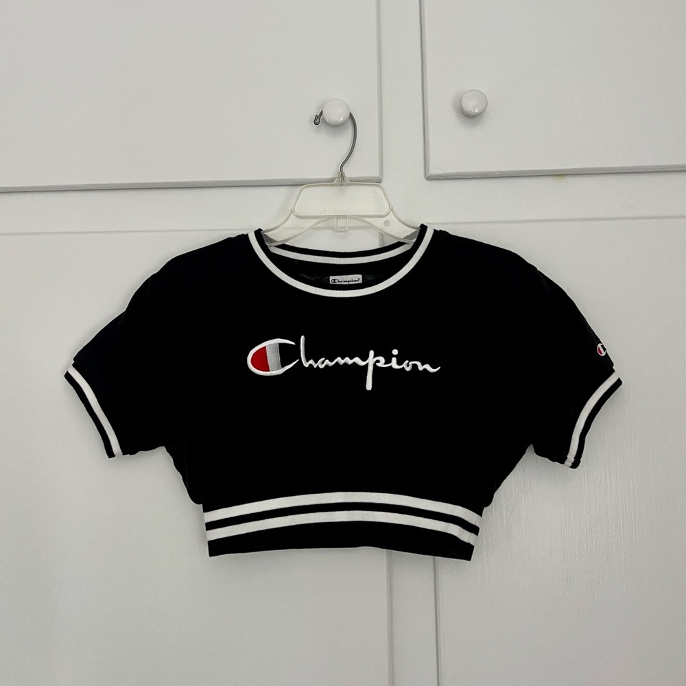 Vintage Fleece Champion Crop Top